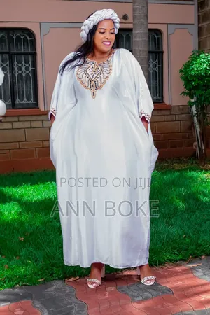 Turkey Silk Dress With Embroidery*Comes With Matching Head