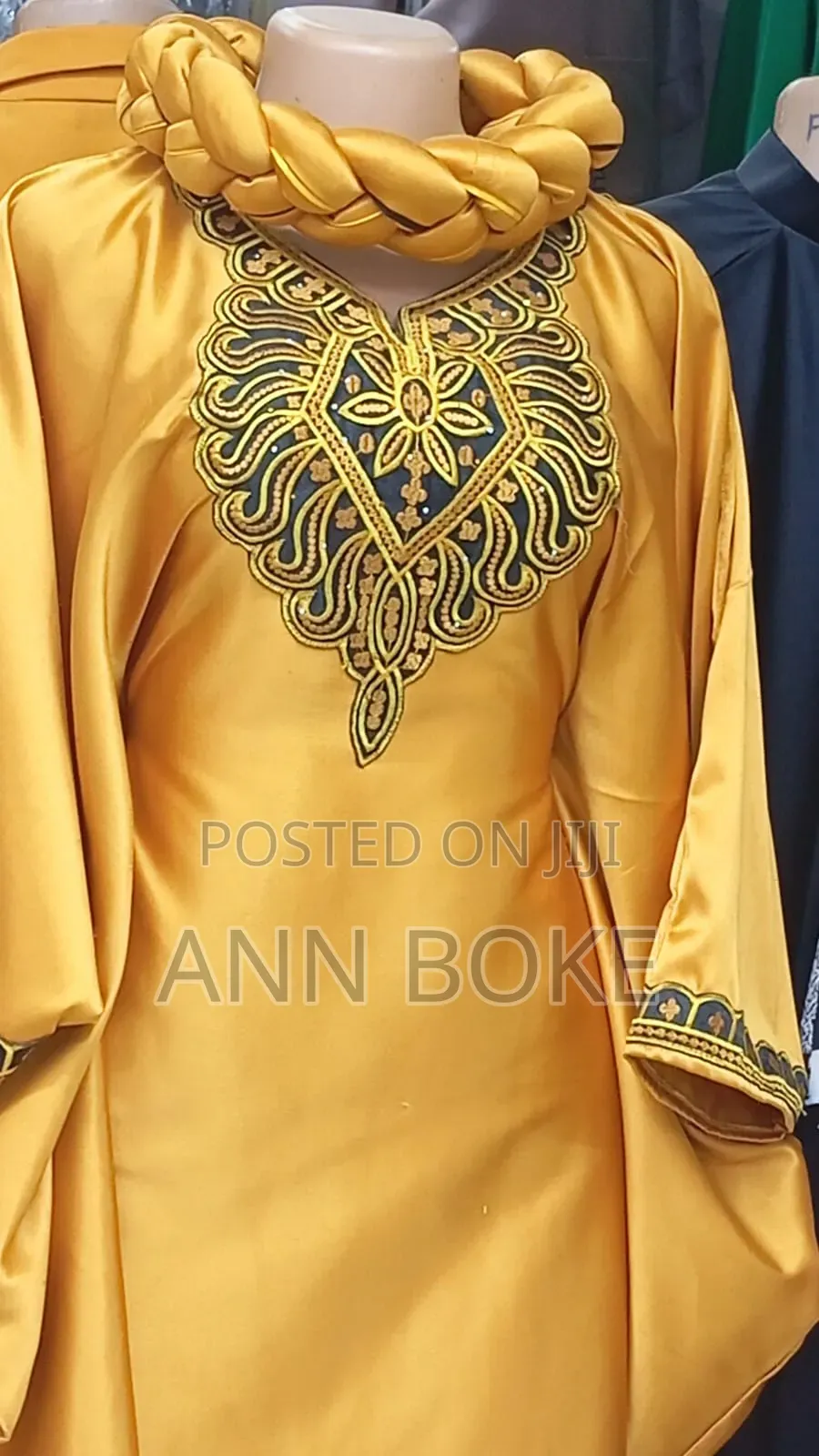 Turkey Silk Dress With Embroidery*Comes With Matching Head