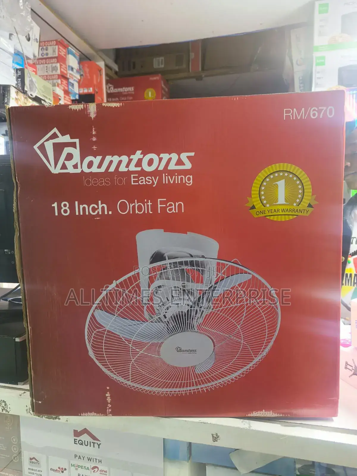 Ramtons 18 Inches Orbit Fan Rm670