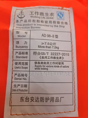 Life Saver Jacket With Reflector Strip