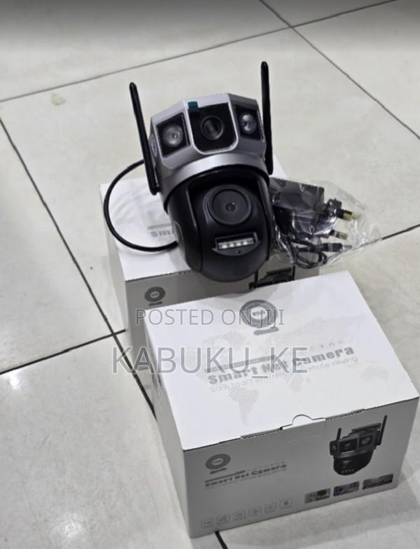Wifi V380 Pro Dual Lense Ptz Camera Two Way Audio Cctv Ac Powred