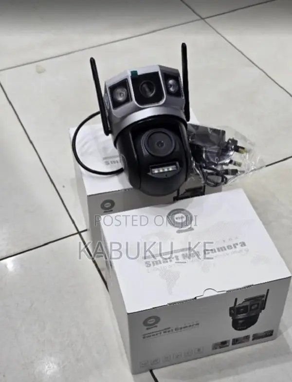Wifi V380 Pro Dual Lense Ptz Camera Two Way Audio Cctv Ac Powred