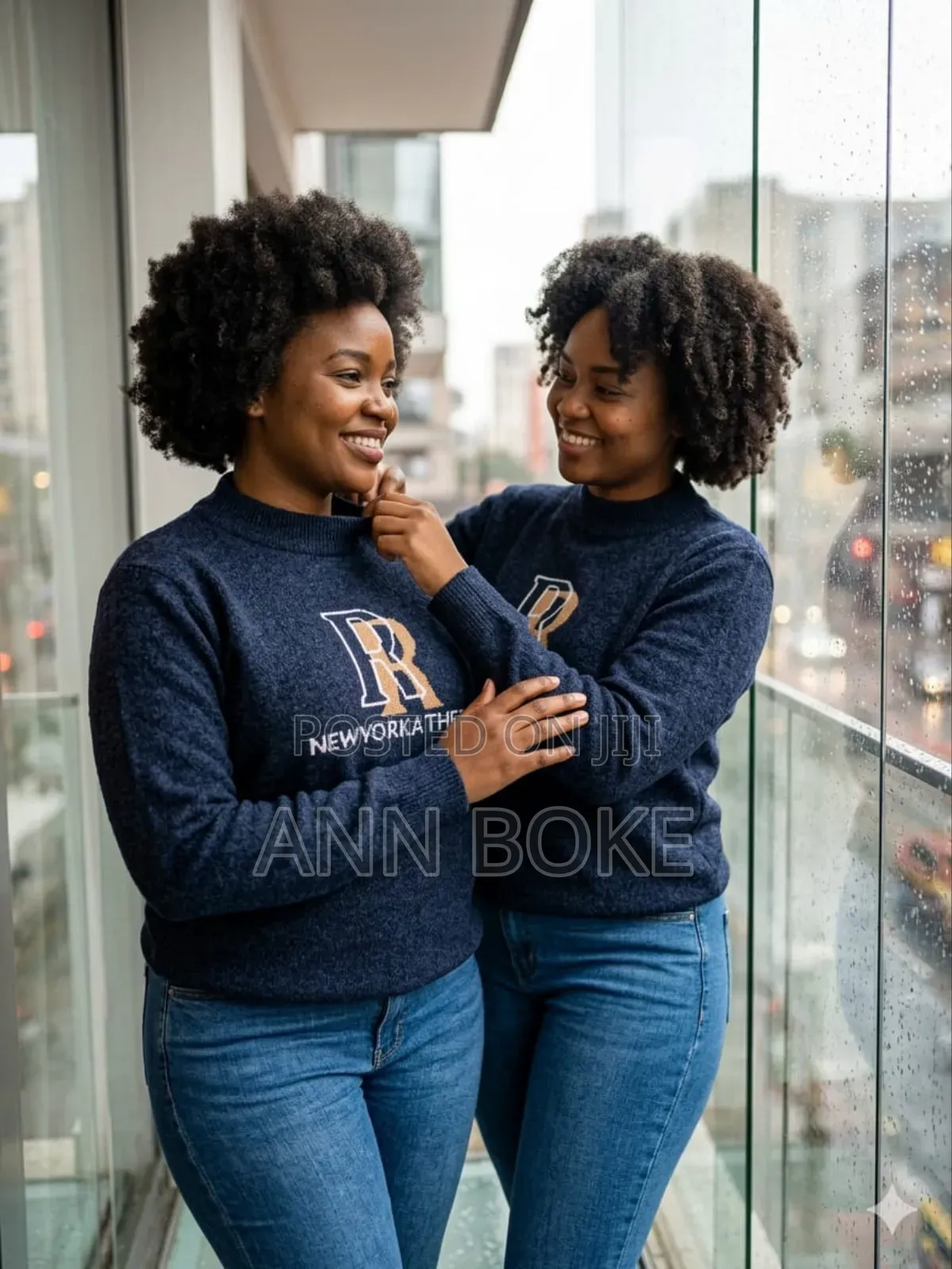 Restocked Prints! 
Round Neck Sweater Tops
Free Size