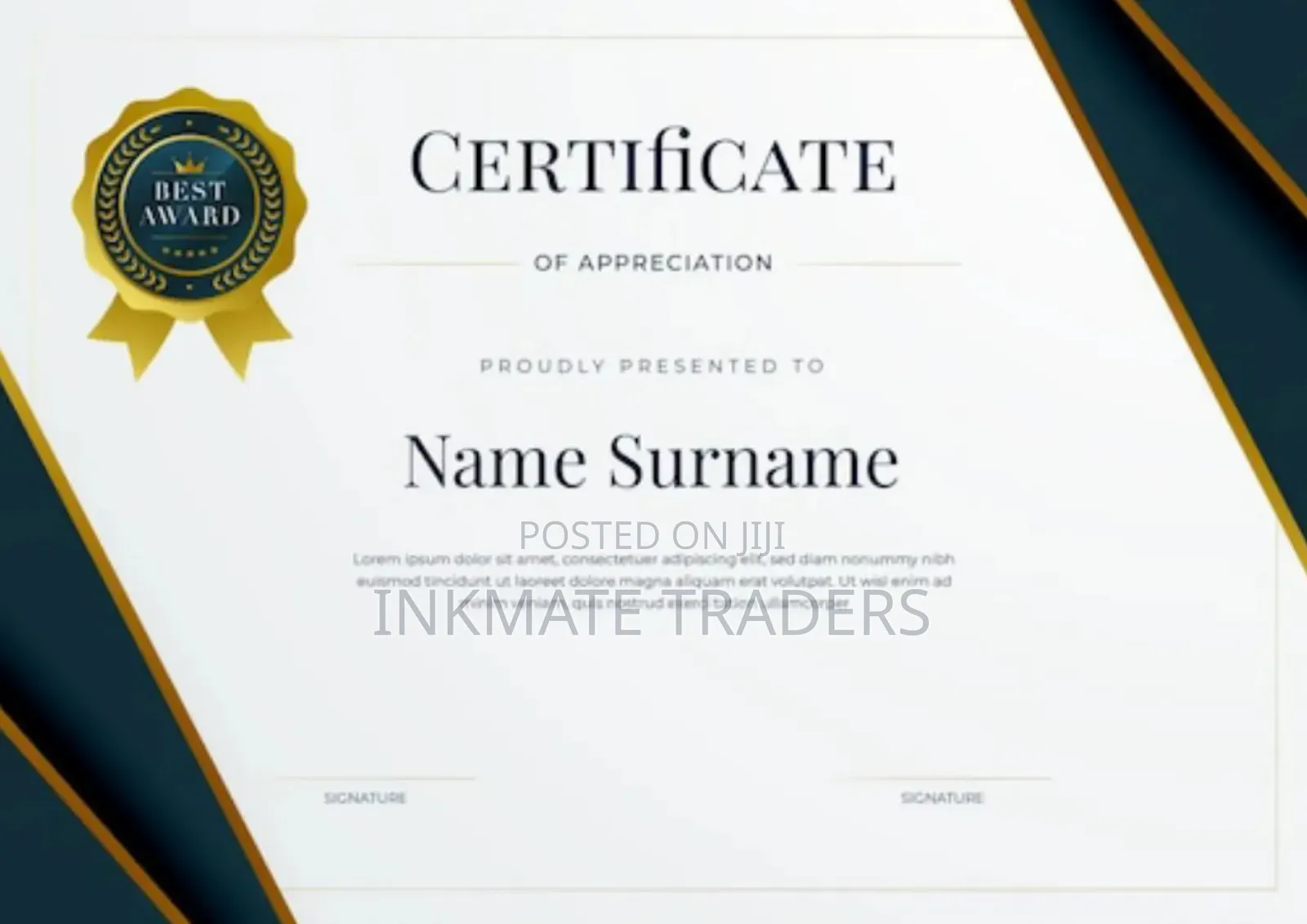Training Certificates