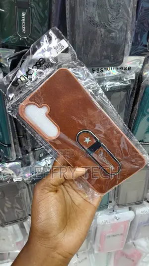 Jooik Samsung Galaxy A54 Silicone Leather Back Case -Brown