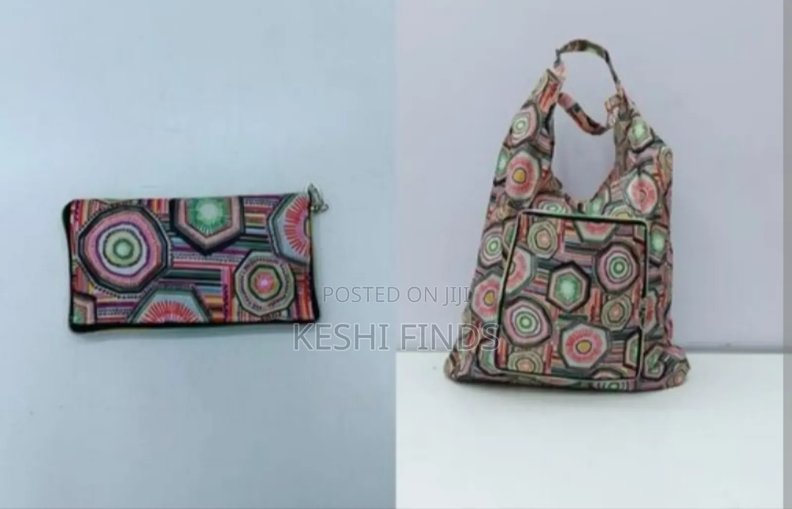 Title: Stylish Foldable Shopping Bag – Reusable Grocery Purse