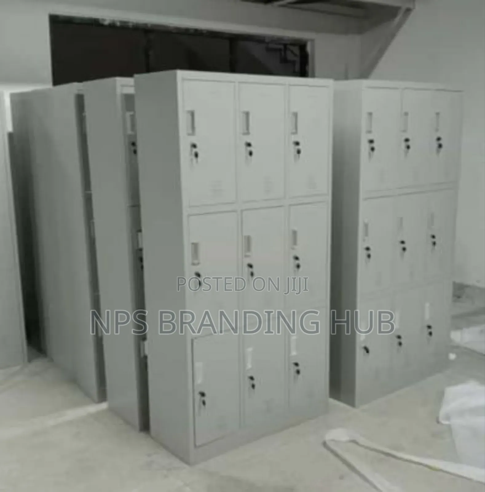 Metal Office Cabinets Are 9-Locker Storage