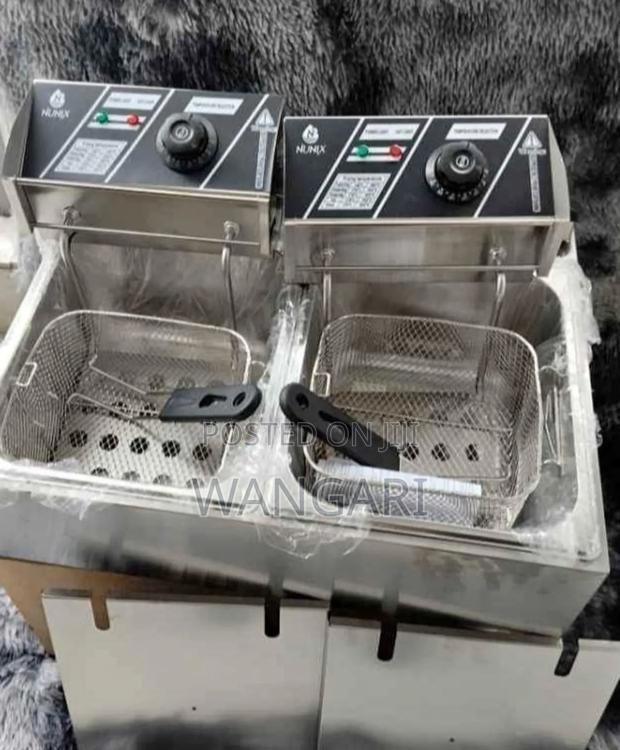 With Warranty 6+6 L Nunix Double Deepfrier - main view