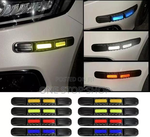 4pcs Car 4 Corner Sides Bumper Protector With Reflectors - main view