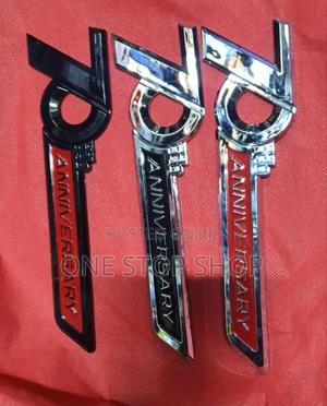 70th Anniversary Badges in Red,Black,Silver 1pc - main view