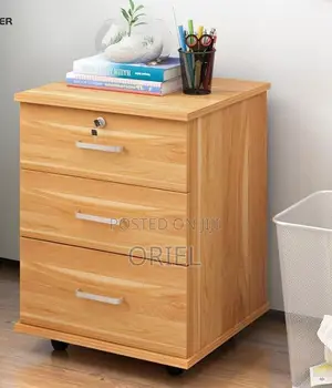Cabinet: Under-Desk 3-Drawer Rolling Office Cabinet