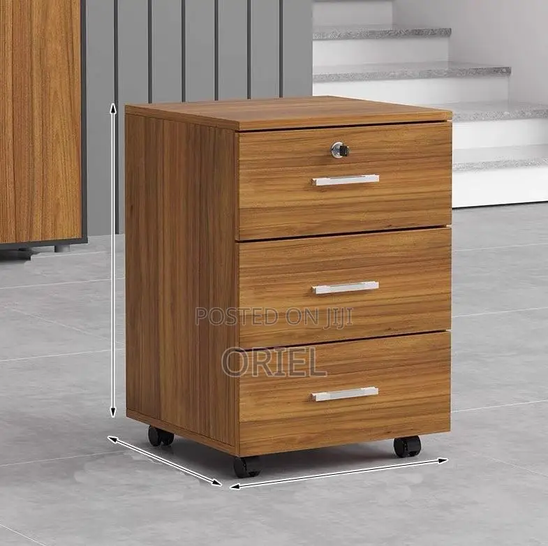 Cabinet: Under-Desk 3-Drawer Rolling Office Cabinet