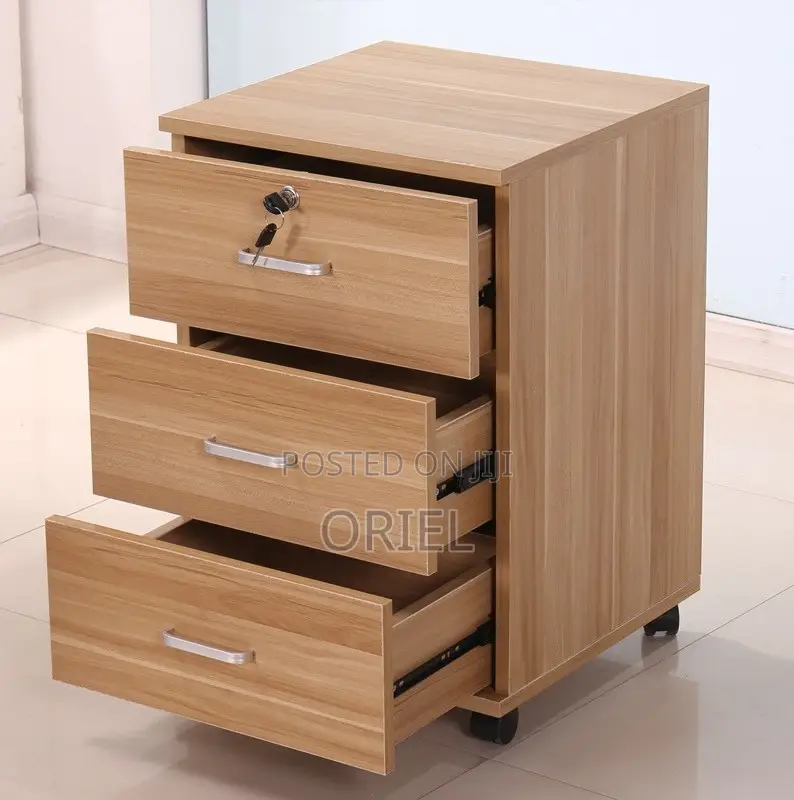 Cabinet: Under-Desk 3-Drawer Rolling Office Cabinet