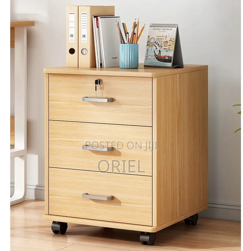 Cabinet: Under-Desk 3-Drawer Rolling Office Cabinet