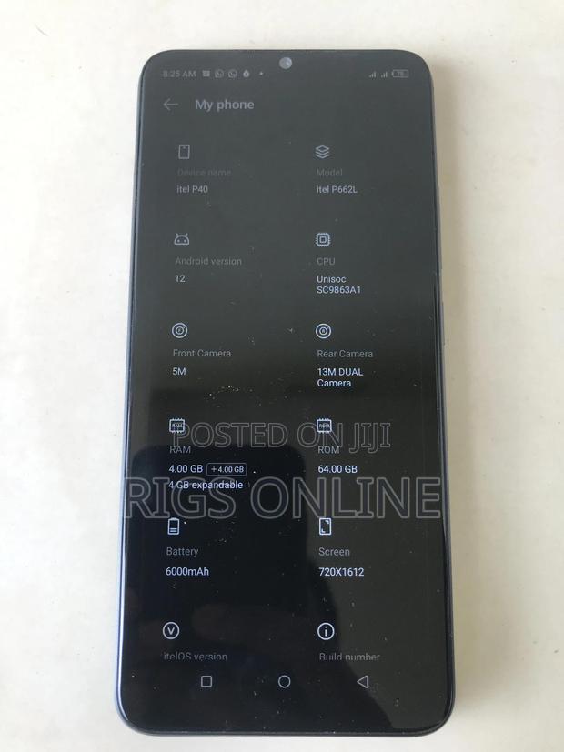 Itel P40 64 GB Black - thumbnail 4