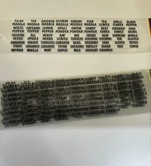 51 Kenya Spices Labels