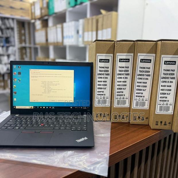 New Laptop Lenovo ThinkPad T480s 8GB Intel Core i7 SSD 256GB - main view