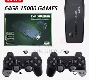 Games Console With Wireless Controller Gamepad