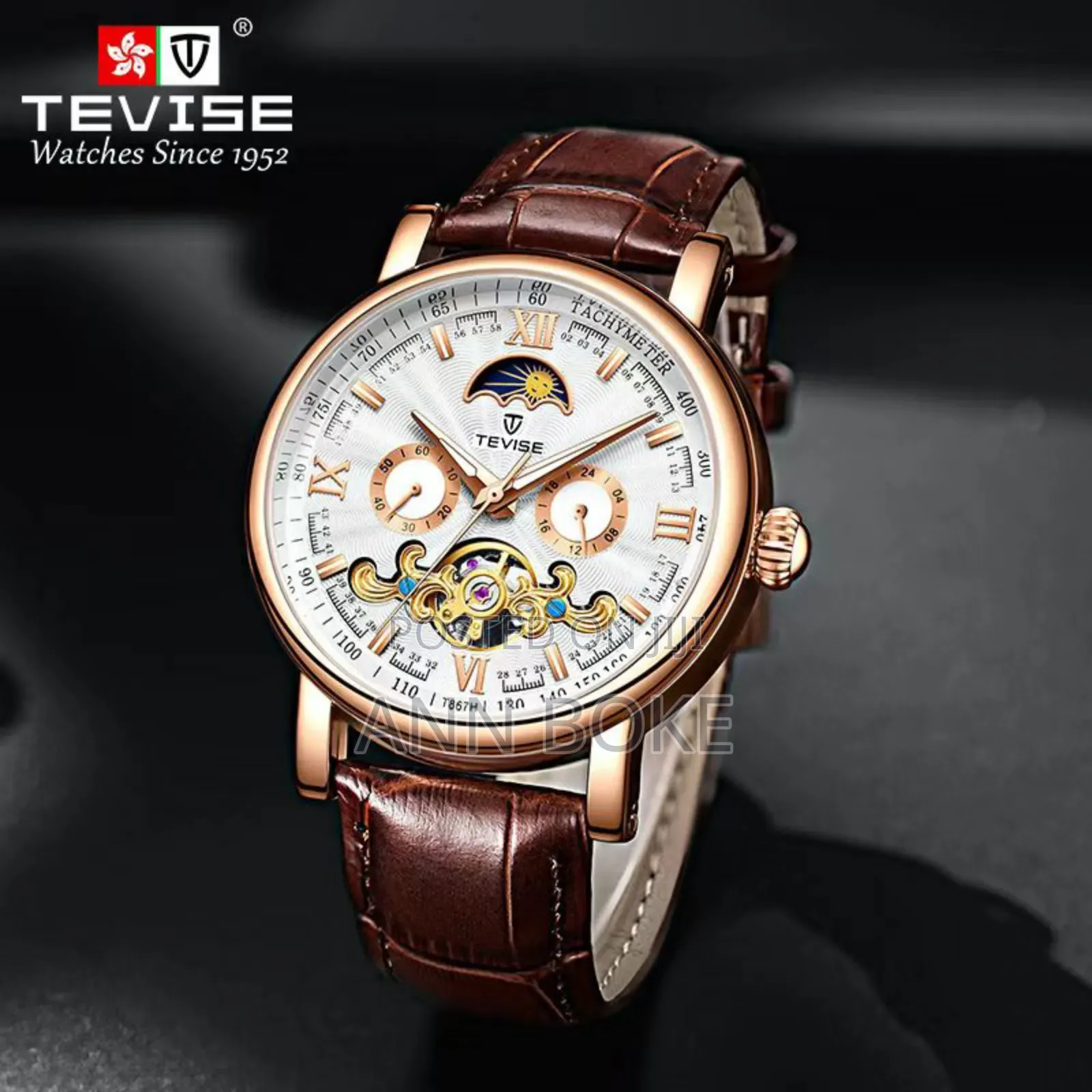 Tevise Automatic Gents Watch Tourbillon Machine
