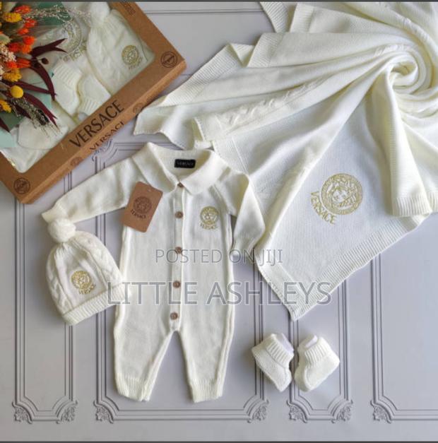 Knitted Designer Baby Receiving Set