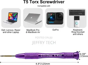 T5 Torx Screwdriver Compatible With Battery Hard Disk Replacement O