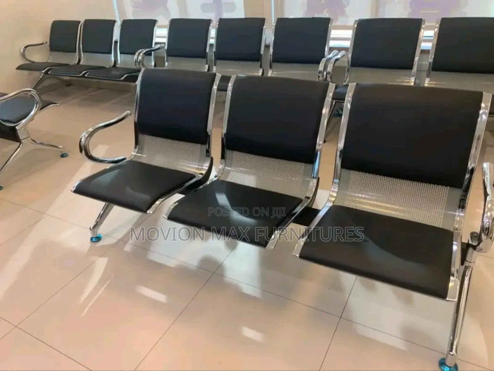Executive Reception Black Link Chair