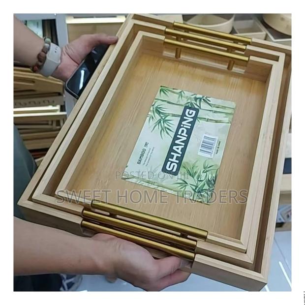 Multi-Functional Bamboo Food Storage Trays - main view