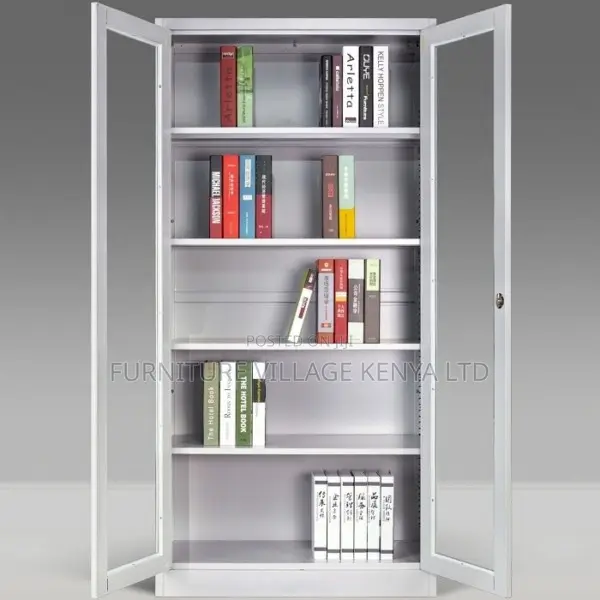 Office Cabinet; 2 Door Transparent Office Filling Cabinet