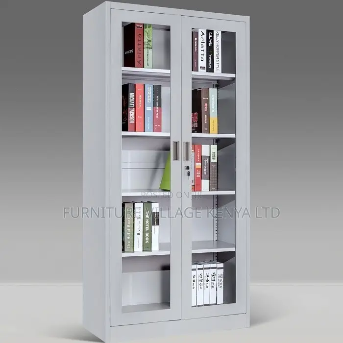 Office Cabinet; 2 Door Transparent Office Filling Cabinet