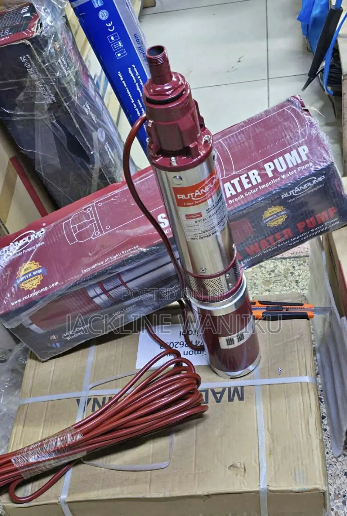 Rutan Solar Submersible Pump 48v 50m / Rutan Submersible Pump Solar
