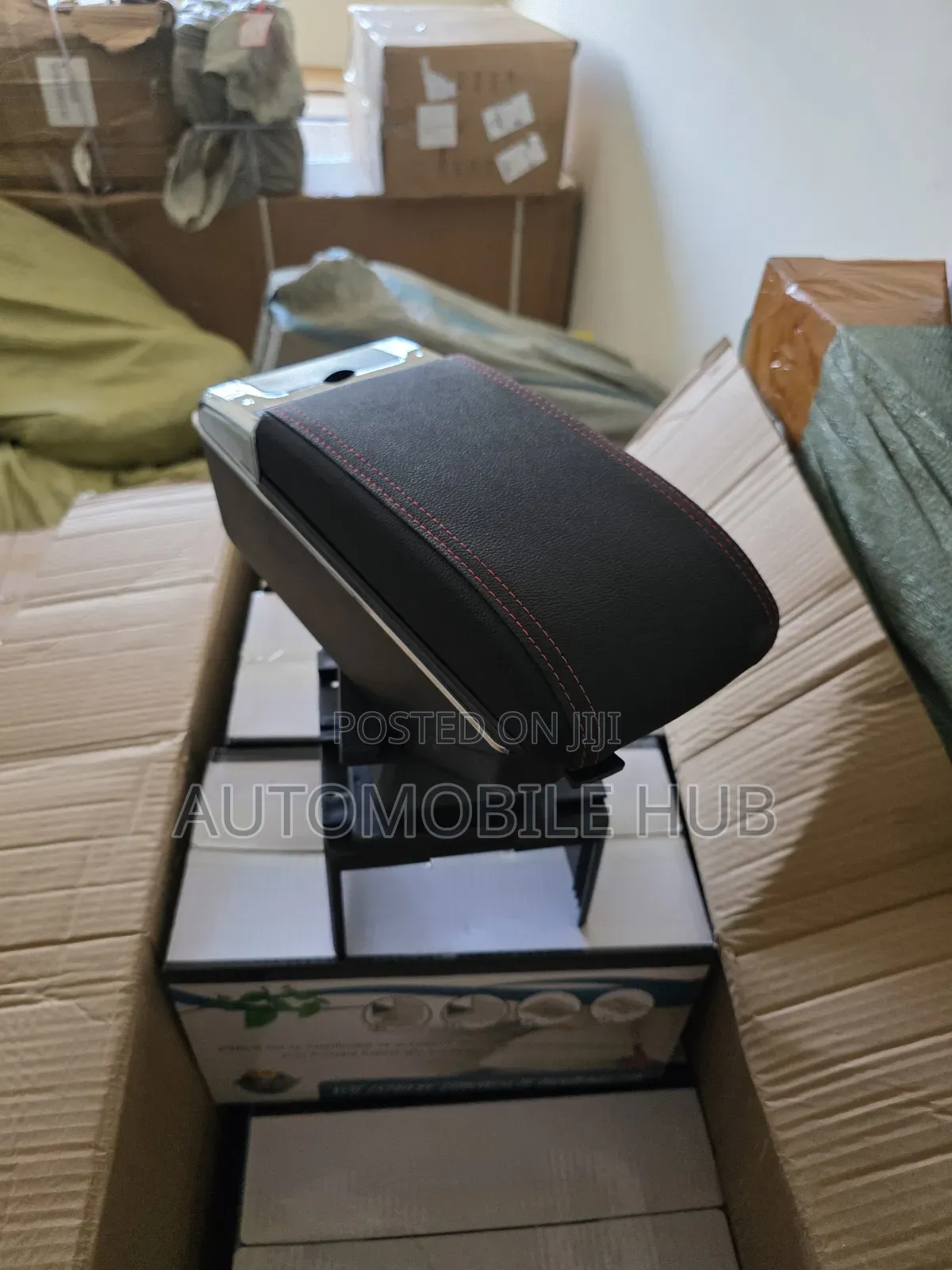 Quality Leather Car Armrest With Charging Ports $ Cuphorder