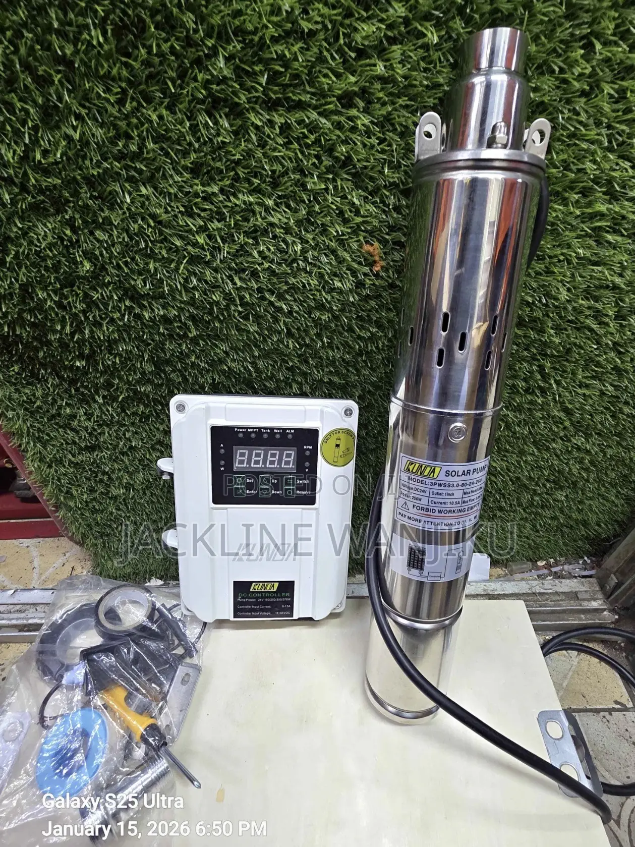Kunda Solar Submersible Pump 70m/ Solar Submersible Pump