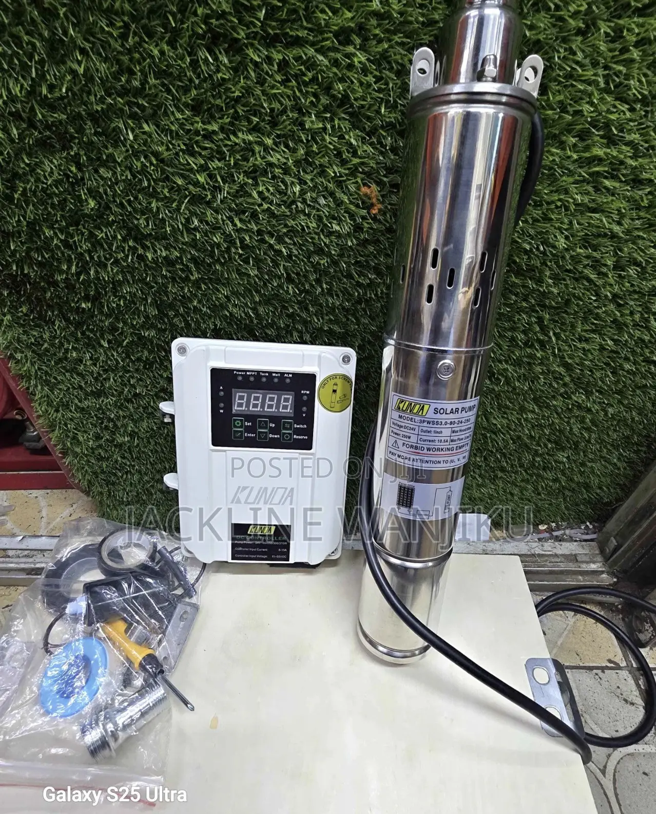 Solar Submersible Pump 80m By 250w / Kunda Submersible Pump