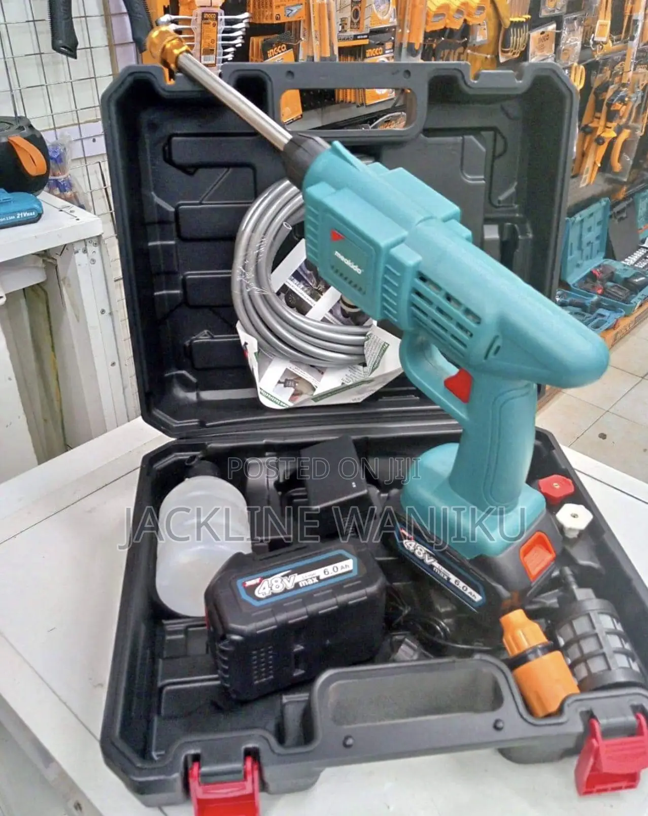 Cordless Pressure Washer Machine/Rechargeable Carwash Machine Portable