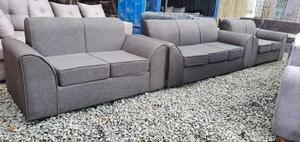 Grey 3-Seater and 2-Seater Sofa Set - thumbnail 2
