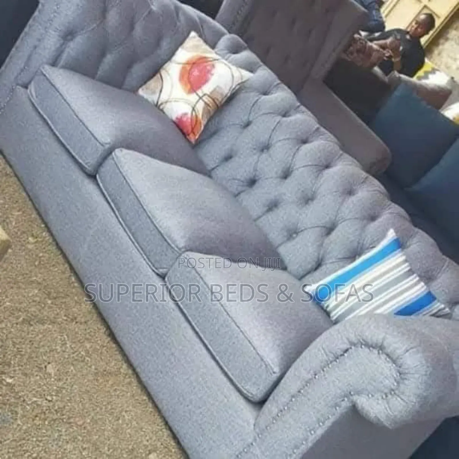 Modern Chesterfield 3-Seater Sofa
