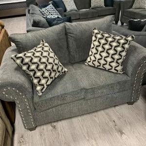 Grey Fabric 2-Seater Sofa - thumbnail 2