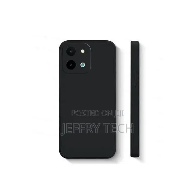 Vivo Y28 4g Tpu Black Soft Feel Heavy Duty Protection Phone Case Back