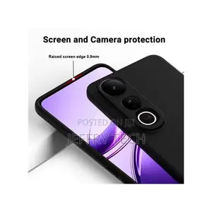 Vivo V50 Lite 4g/5g Black Original Liquid Silicone Phone Case/Cover