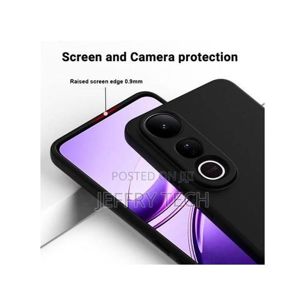 Vivo V50 Lite 4g/5g Black Original Liquid Silicone Phone Case/Cover - thumbnail 2