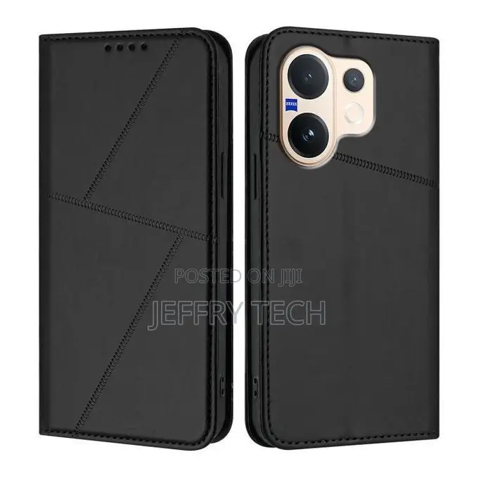 Flip Cover for Vivo V60 5g Case Leather Magnetic Flip Folio Stand Phon