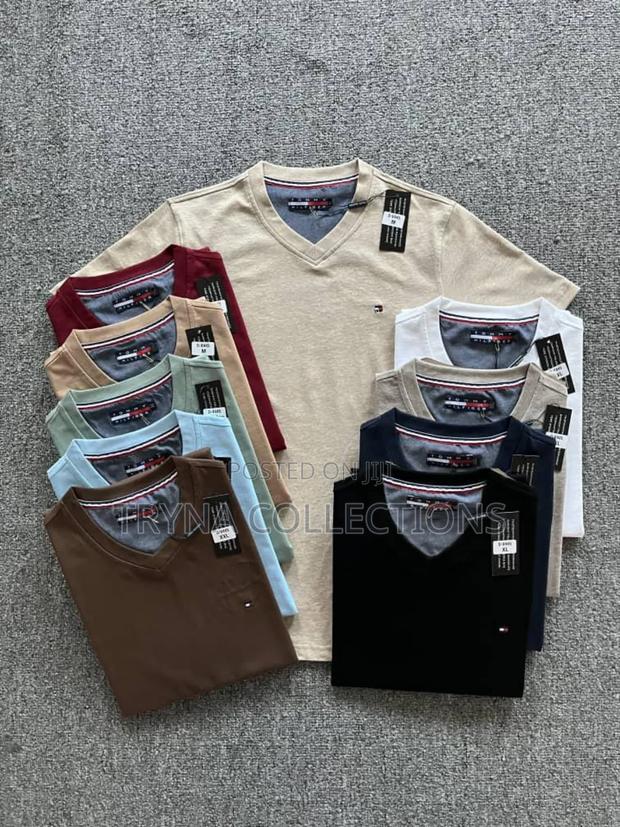 Quality Cotton Vneck Tshirts - thumbnail 4