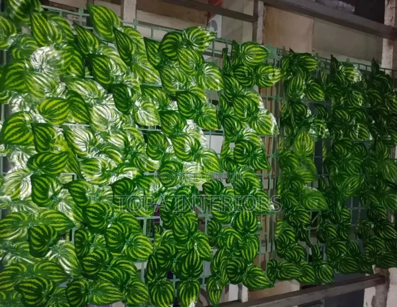 Dense Watermelon Shade Balcony Privacy Fence Artificial Flowers