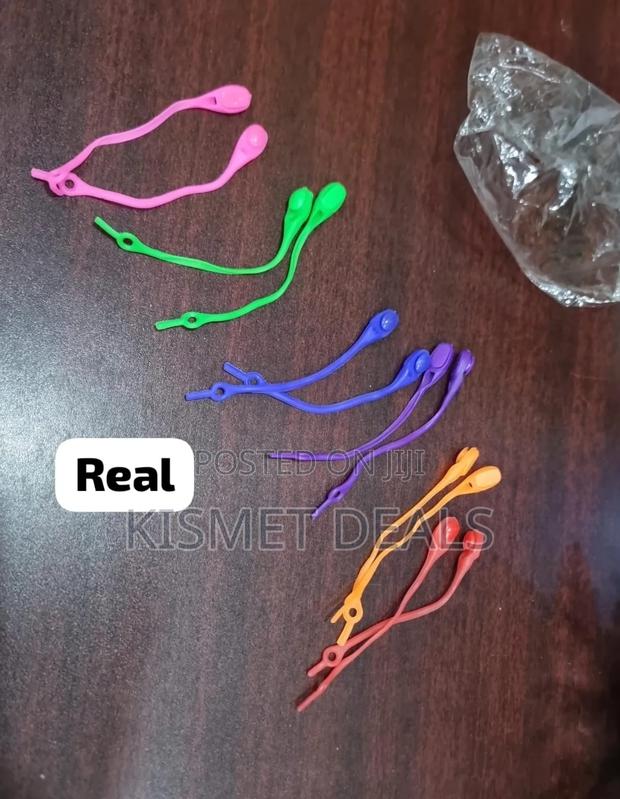 12pc Set of Multicolour Silicone Shoe Laces N 12pc - main view