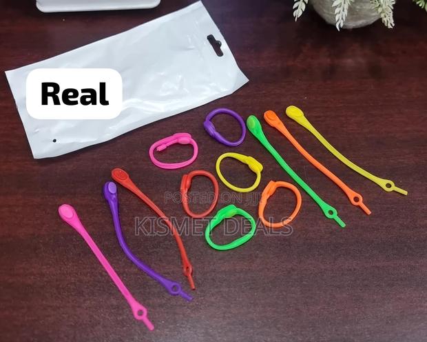 12pc Set of Multicolour Silicone Shoe Laces N 12pc - thumbnail 3