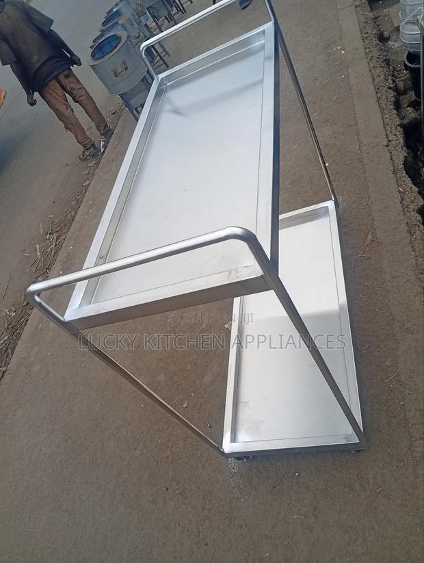 Heavy Duty Stainless Steel Food Trolley.