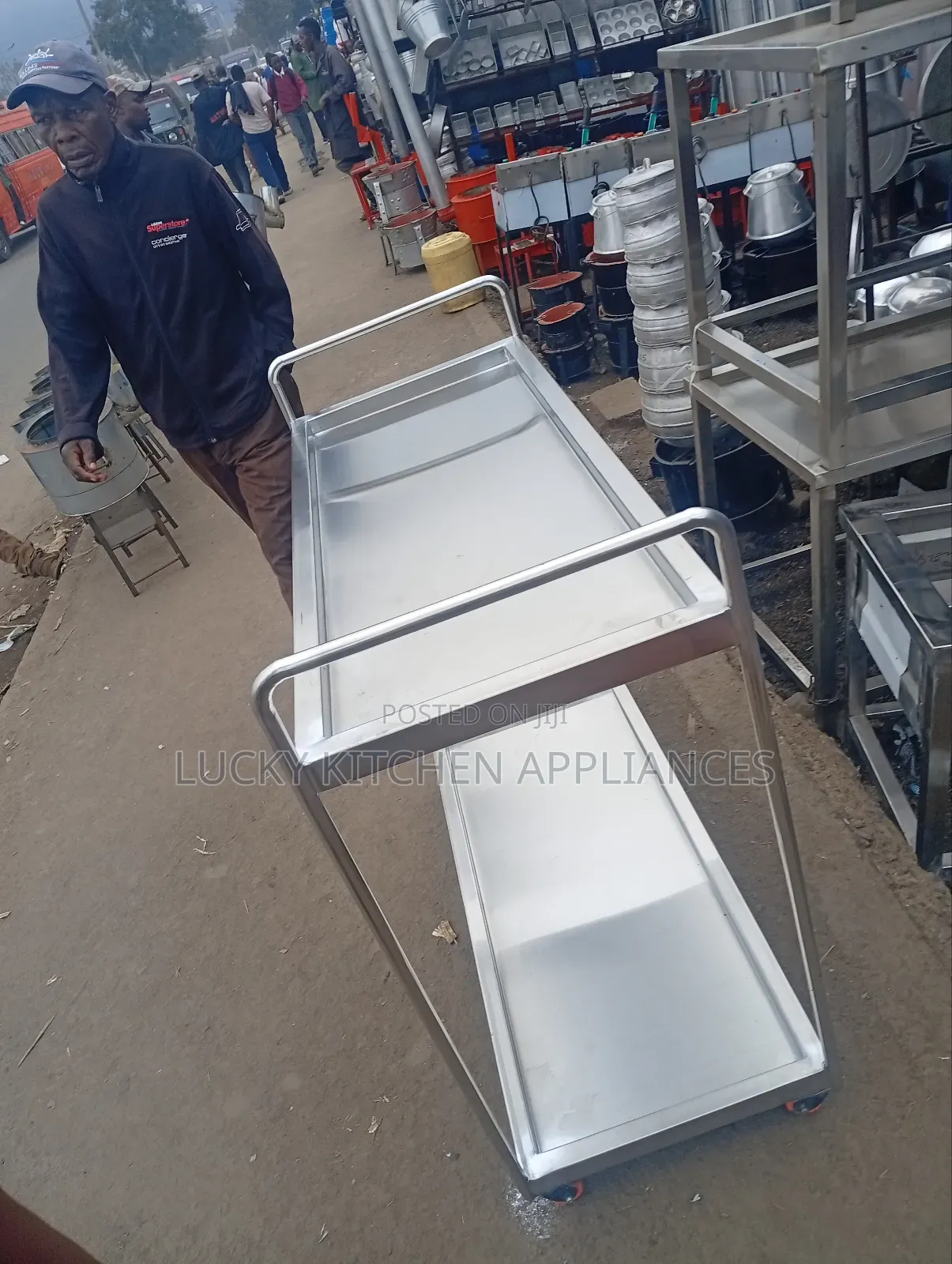 Stainless Steel Heavy Duty Service's Trolley.