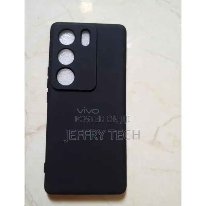Vivo V29 Silicone Back Cover Case Black