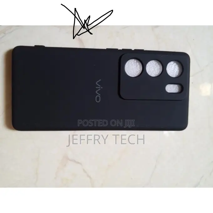 Vivo V29 Silicone Back Cover Case Black