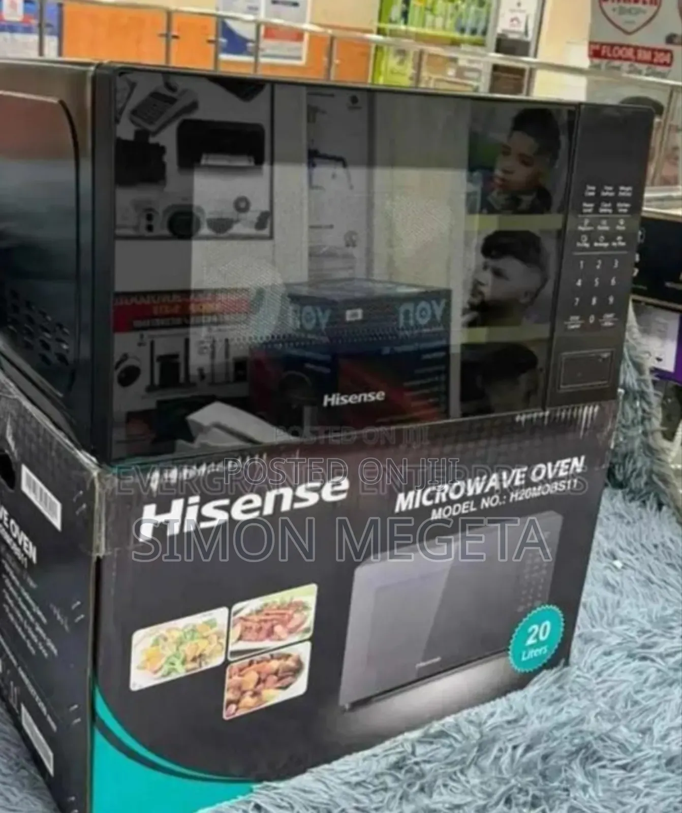 20litres Black Hisense Microwave Digital